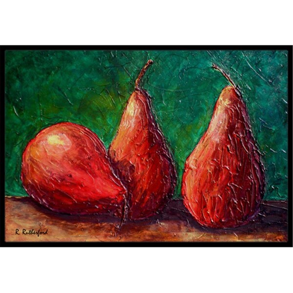 Carolines Treasures 36 x 24 in. Pears Indoor Or Outdoor Doormat RDR2008JMAT - main